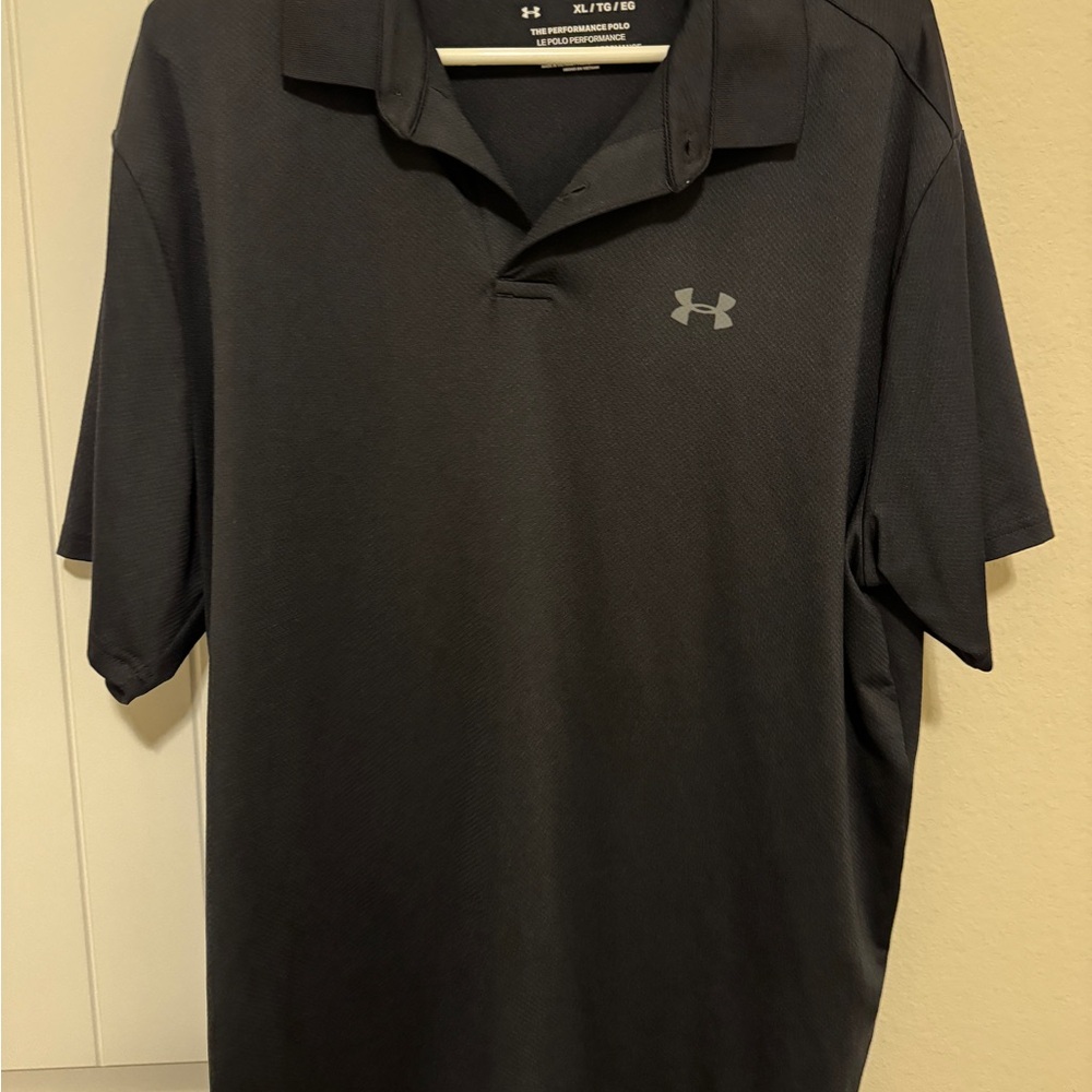 Under Armour Men's Dark Gray Polo Shirt